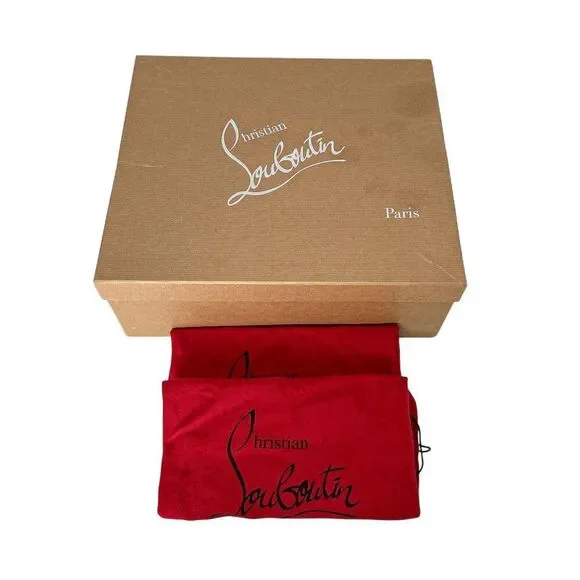 Christian Louboutin Bingirl Plume Leopard Platform Studded Sandal Heel 130 EU 39 - Picture 3 of 11